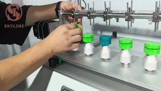Kappenscharniertester für Kosmetika