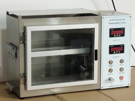 kaufen ISO 3795 ASTM D5132 Horizontale Entflammbarkeitsprüfungsanlage Textil Horizontale Entflammbarkeitsprüfungsanlage Online-Herstellung