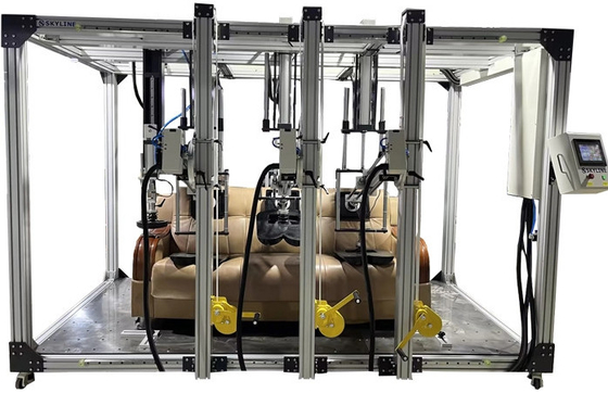 BIFMA X5.1 BIFMA X5.4 EN 4875 Drei-Sitze Sofa Haltbarkeitsprüfung Maschine Stuhl Sitz und Rücken Test