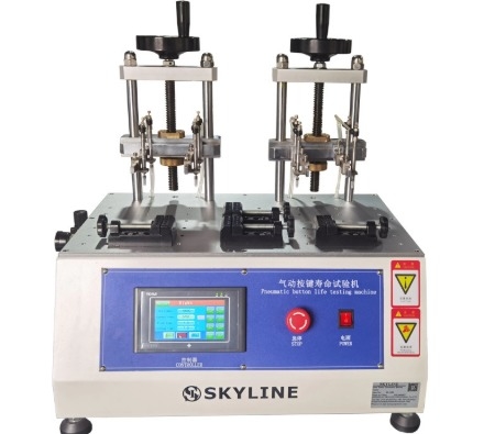 Schalter Tastaturen Telefon 8 Stationen Pneumatischer Knopf Lebensdauer Müdigkeit Testmaschine Schlüssel Haltbarkeit Tester
