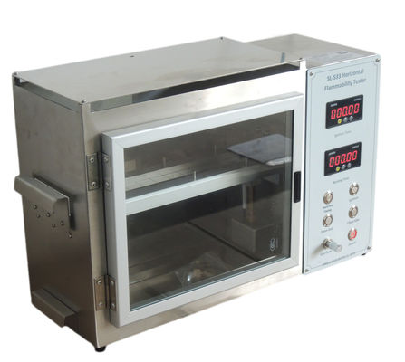 kaufen Horizontale Entflammbarkeits-Prüfvorrichtung der Feuer-Düsen-Dia9.5mm, Entflammbarkeits-Prüfmaschine FMVSS 302 Online-Herstellung