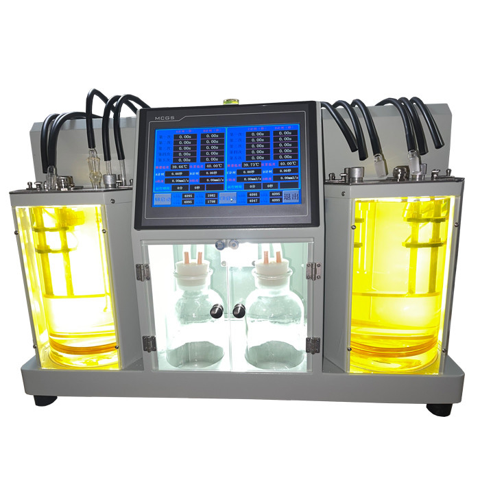 ASTM D445 2 Badezimmer Labor Viskositätstestinstrument Automatischer kinematischer Viskositätstester Automatischer Viskositätsanalysator