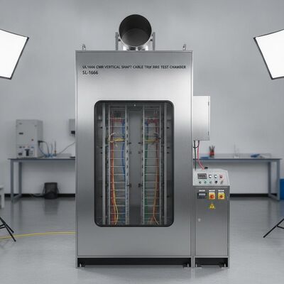 Ein guter Preis. UL1666 CMR Vertical Shaft Cable Tray Fire Test Chamber for Flame Retardant Cable Certification SL-1666 Online