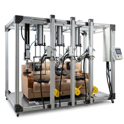 BIFMA X5.1 BIFMA X5.4 EN 4875 Drei-Sitze Sofa Haltbarkeitsprüfung Maschine Stuhl Sitz und Rücken Test